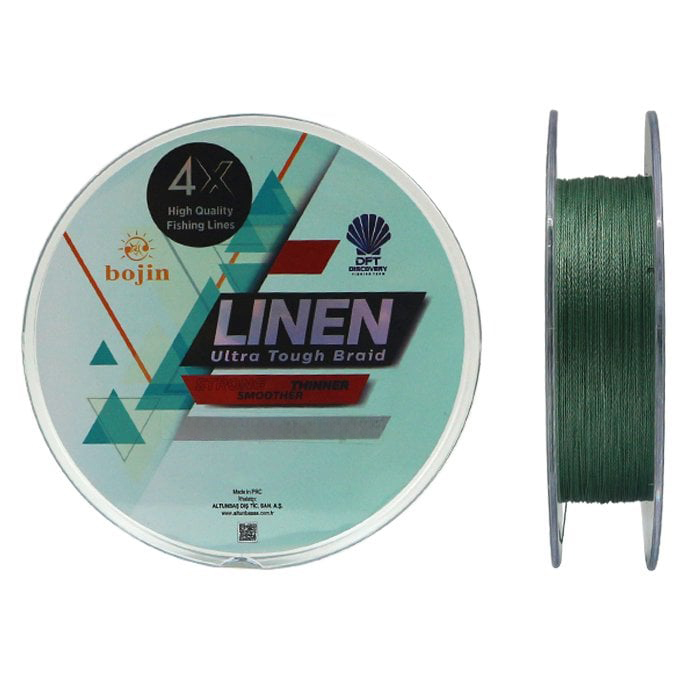 DFT Bojin 4X Linen İp Misina 0.20 mm 300 m Yeşil