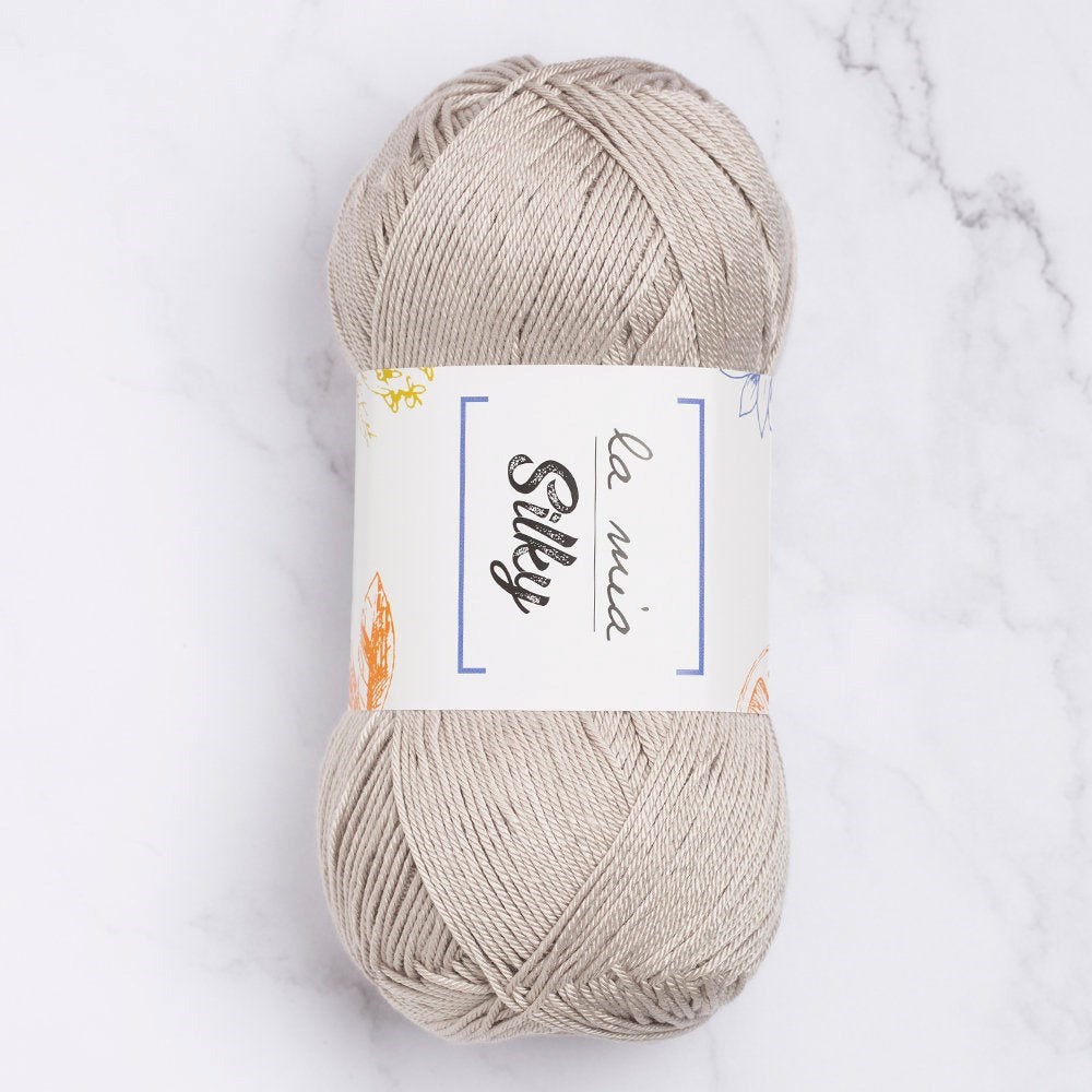 La Mia Silky Gri El Örgü İpi - L009 - 33668