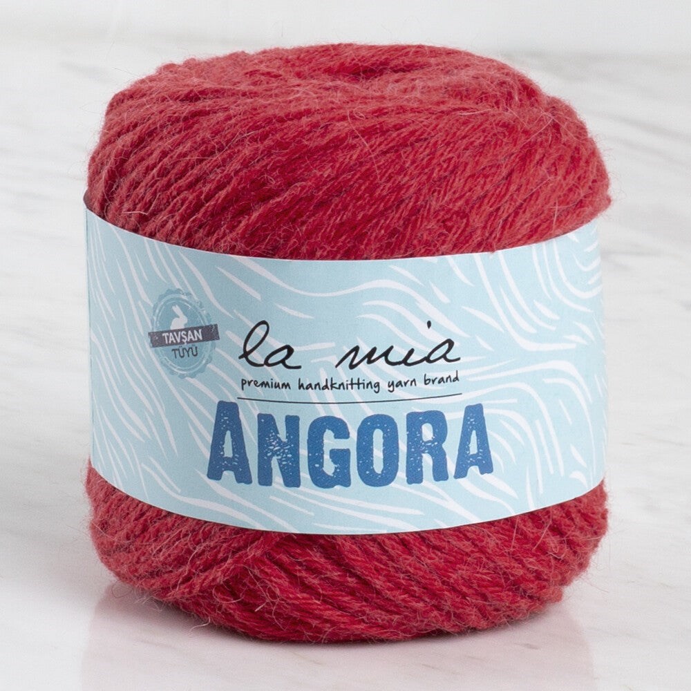La Mia Angora 50gr Kırmızı El Örgü İpi - L004 - 33799