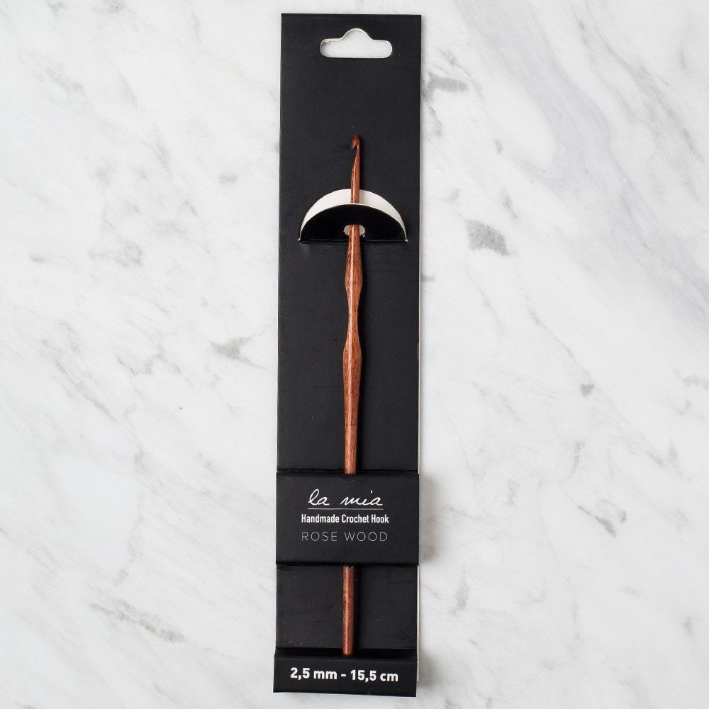 La Mia Rosewood 2.5 mm 15.5 cm Ahşap Yün Tığ