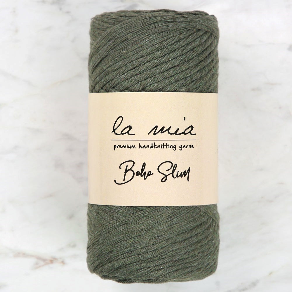 La Mia Boho Slim Haki El Örgü İpi -L216 - 34198