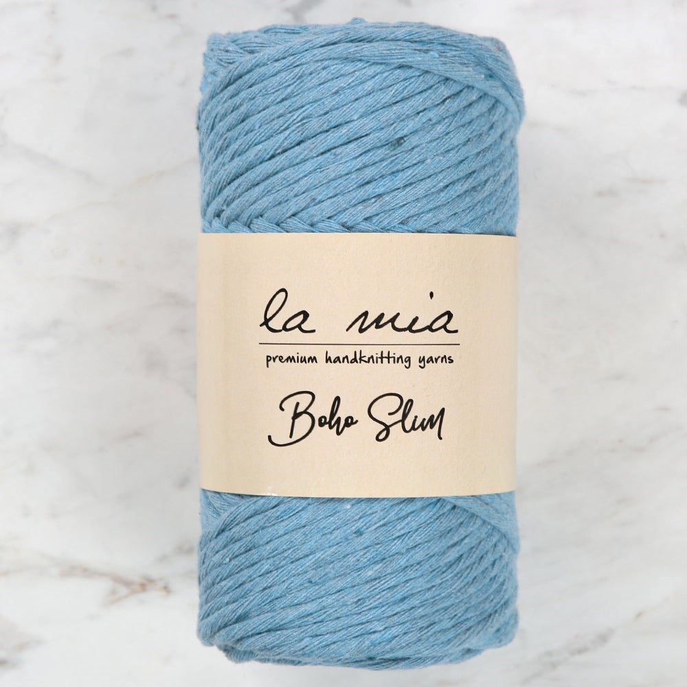 La Mia Boho Slim Havacı Mavi El Örgü İpi -L110 - 34199
