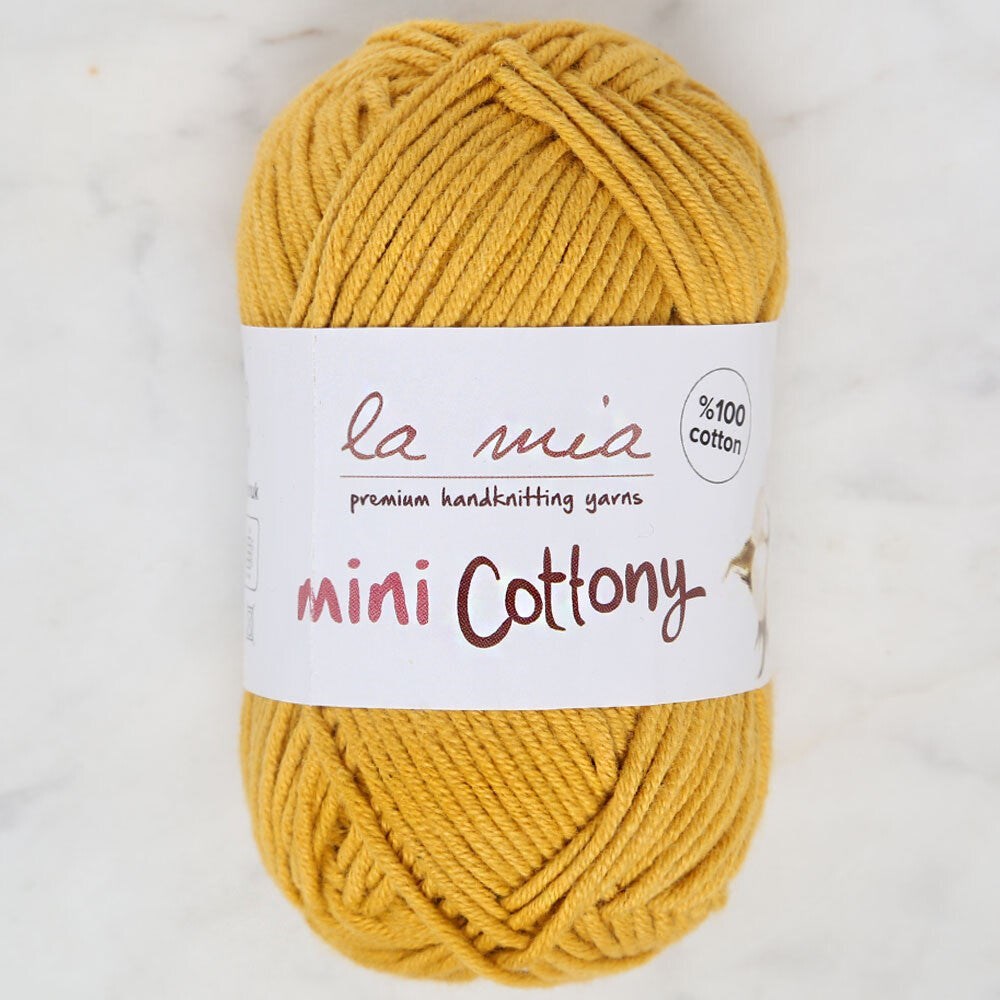 La Mia Mini Cottony 25 gr Hardal Bebek El Örgü İpi