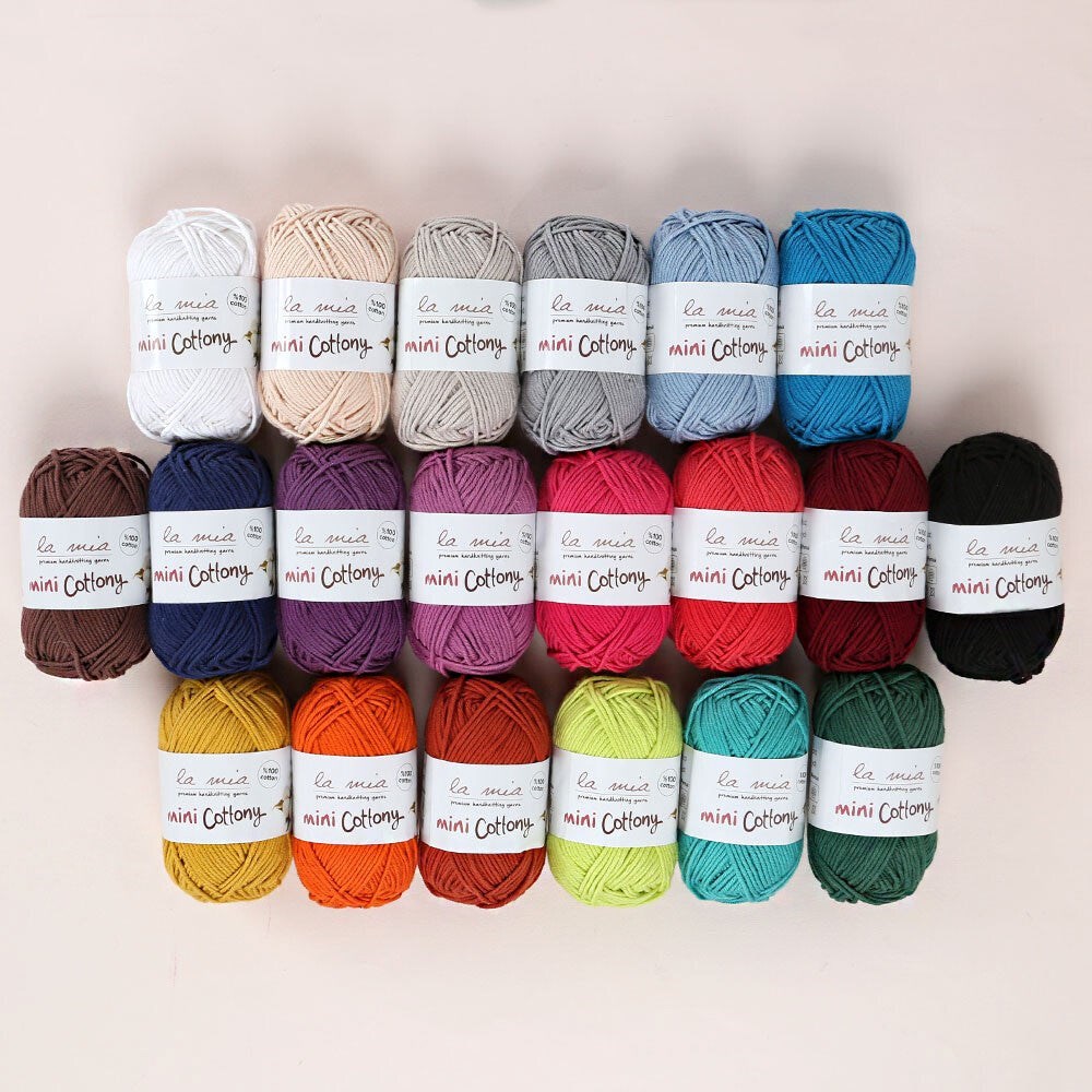 LA MİA MİNİ COTTONY 20’Lİ PAKET 25G RENKLİ EL ÖRGÜ