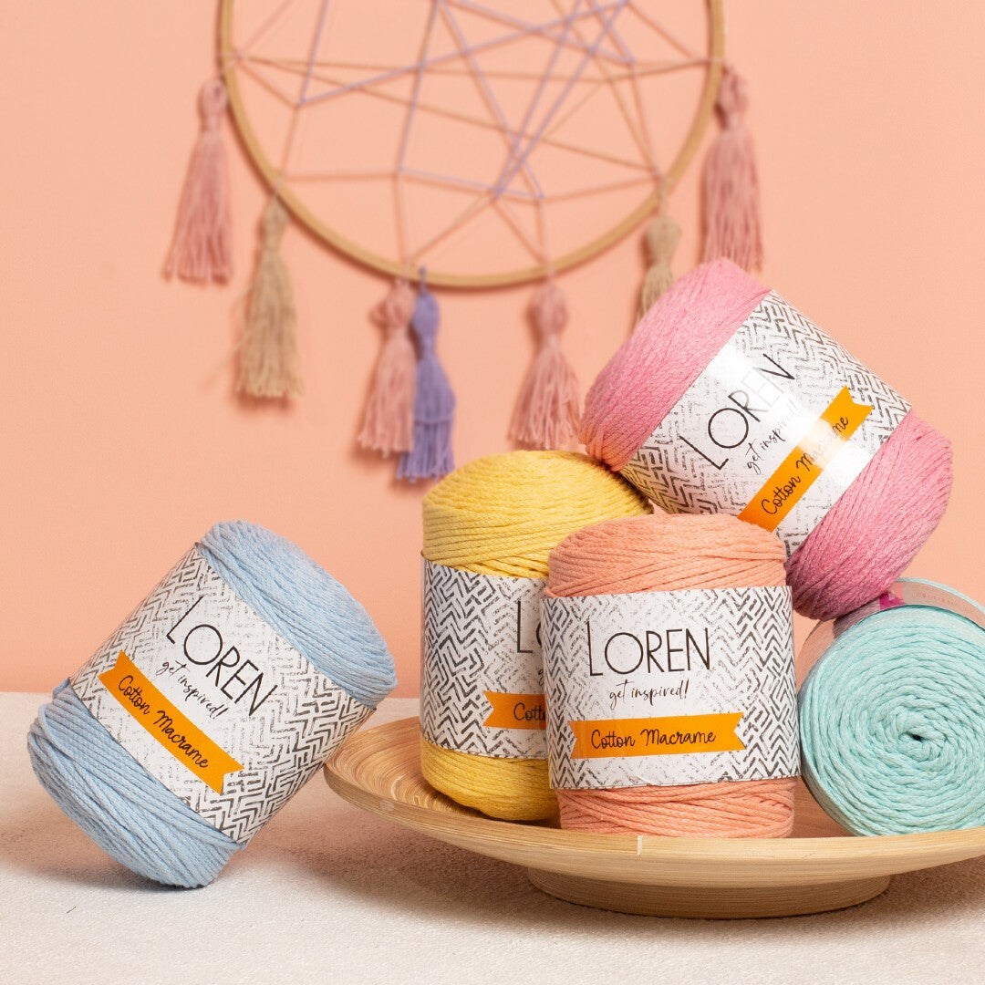 Loren Cotton Macrame Beyaz - R001 - 34366