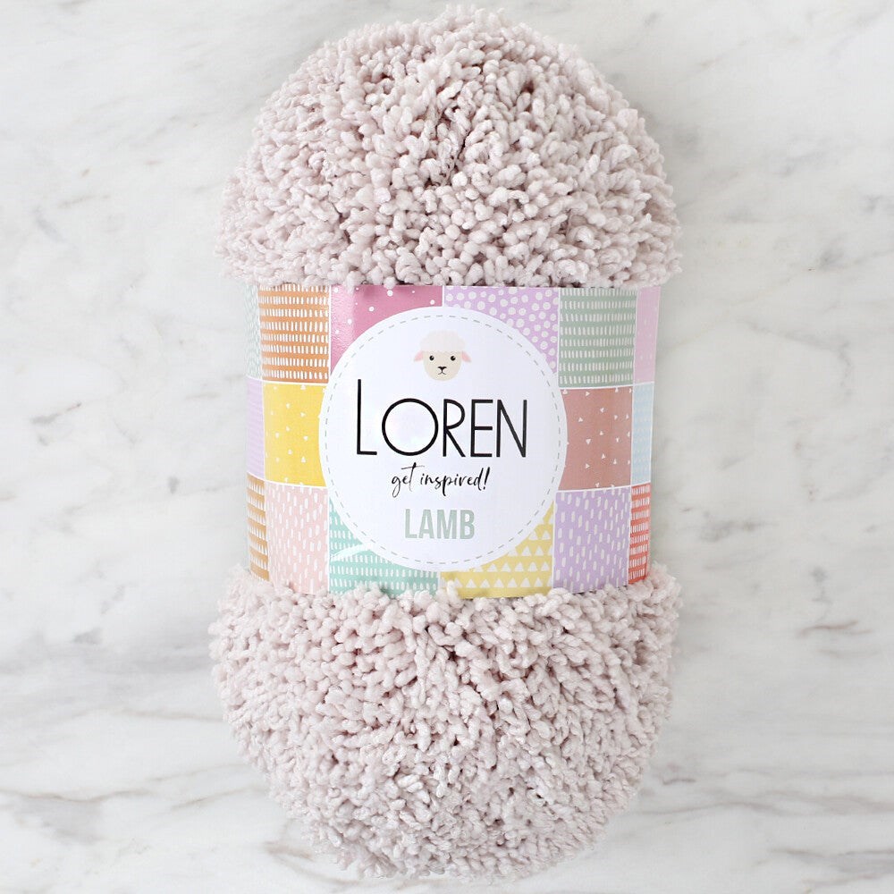 Loren Lamb Açık Bej El Örgü İpi - R055 - 34420