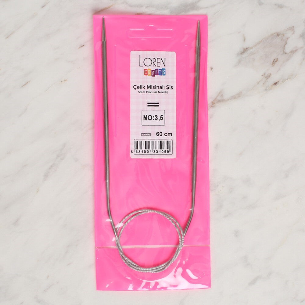 LOREN CRAFTS 3,5 MM ÇELİK MİSİNALI ŞİŞ 60 CM