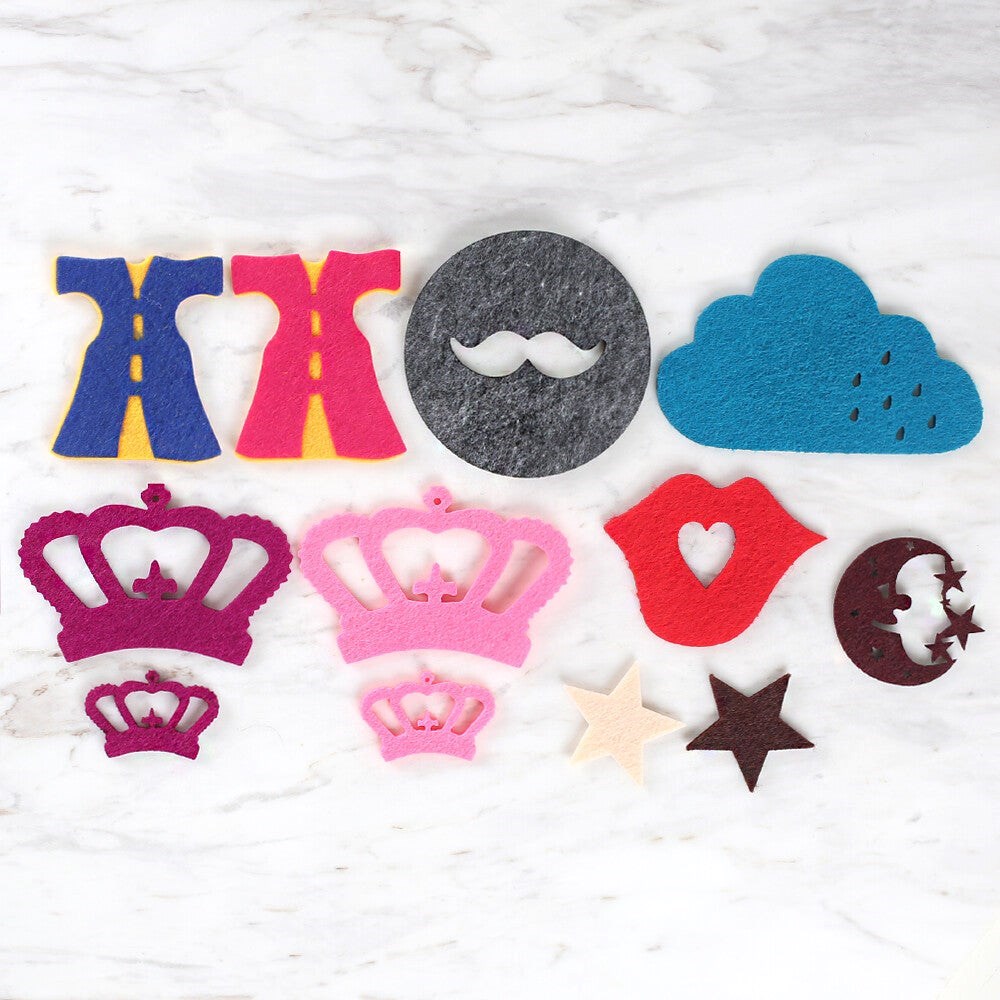 Loren 10 Paket Parti Konseptli Keçe Set-3
