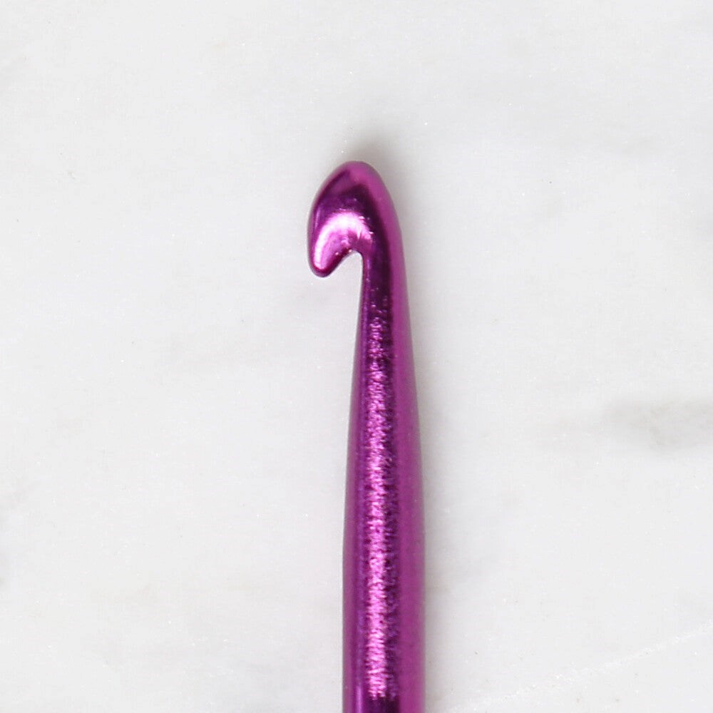 Loren Crafts 5 mm 25 cm Mor Metal Gagalı Örgü Tığ