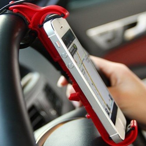 BUFFER® Araç içi Direksiyon Arası Pratik Telefon Navigasyon Tutucu Alet