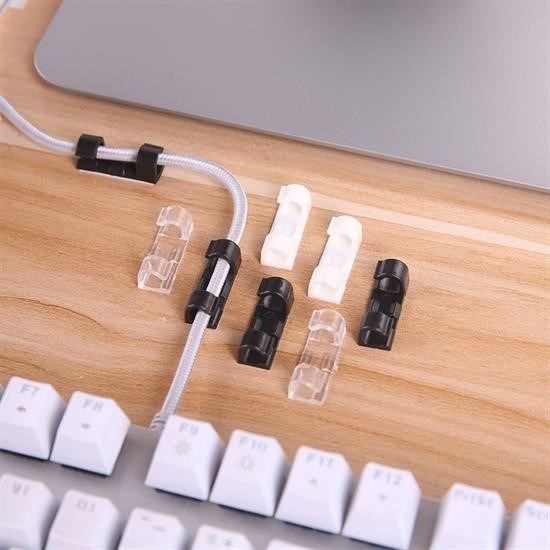 Ev ve Ofis İçin 20’li Yapışkanlı Kablo Düzenleyici ve Toplayıcı