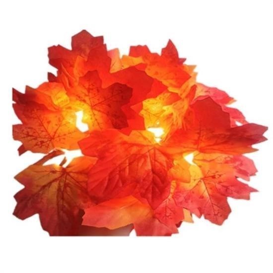 BUFFER® Sonbahar Konseptli Dekoratif Yaprak Desenli Şerit Led Gece Lamabası