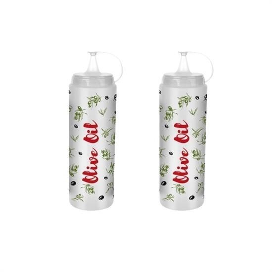 BUFFER® Şeffaf Kapaklı Sızdırmaz Yağlık Sosluk Şişesi Plastik Yağdanlık Master Chef AP-9471