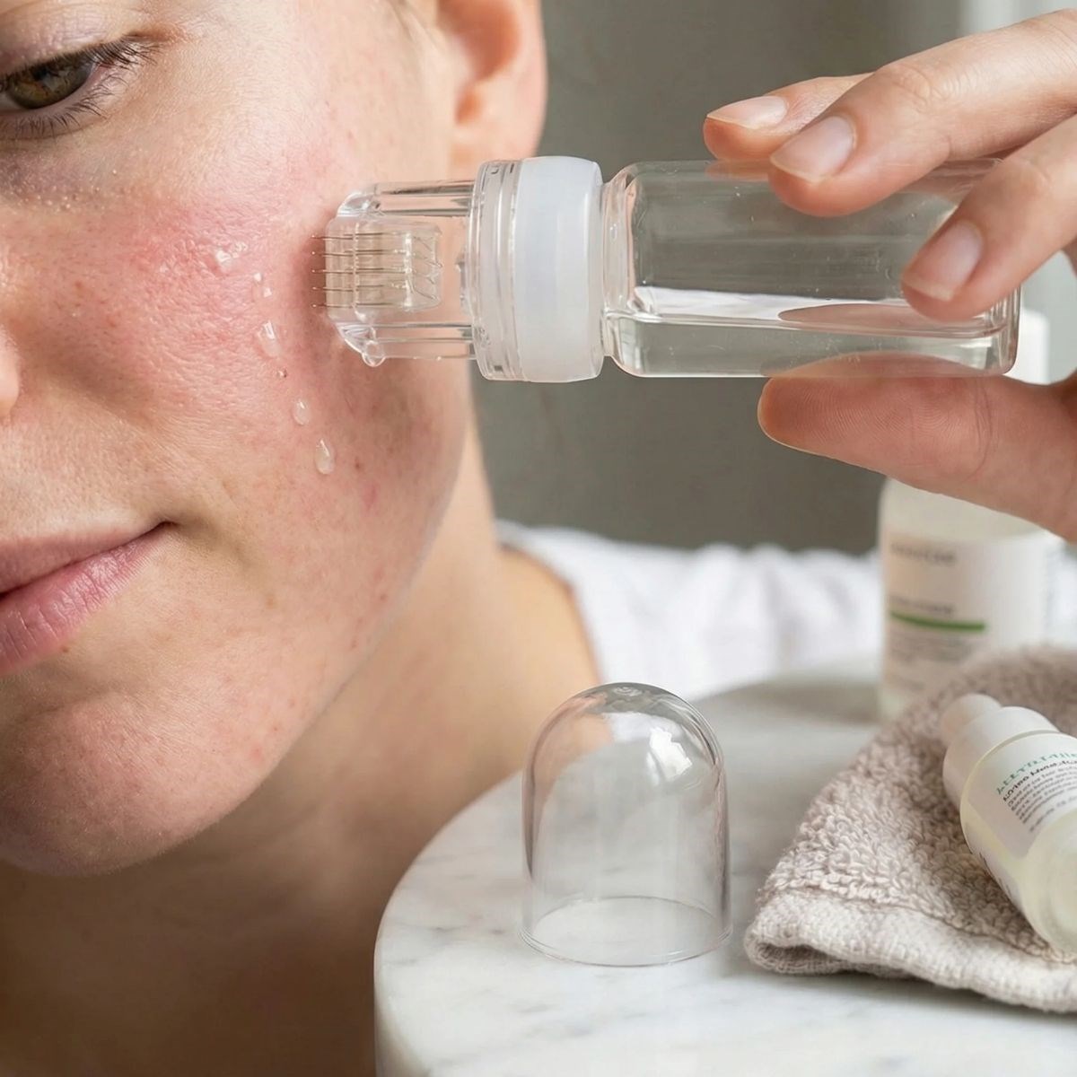BUFFER® Mikro İğne 64’lü Cilt Bakım Serumu – Yüz ve Boyun için Anti-Aging, Gözenek Sıkılaştırıcı Serum