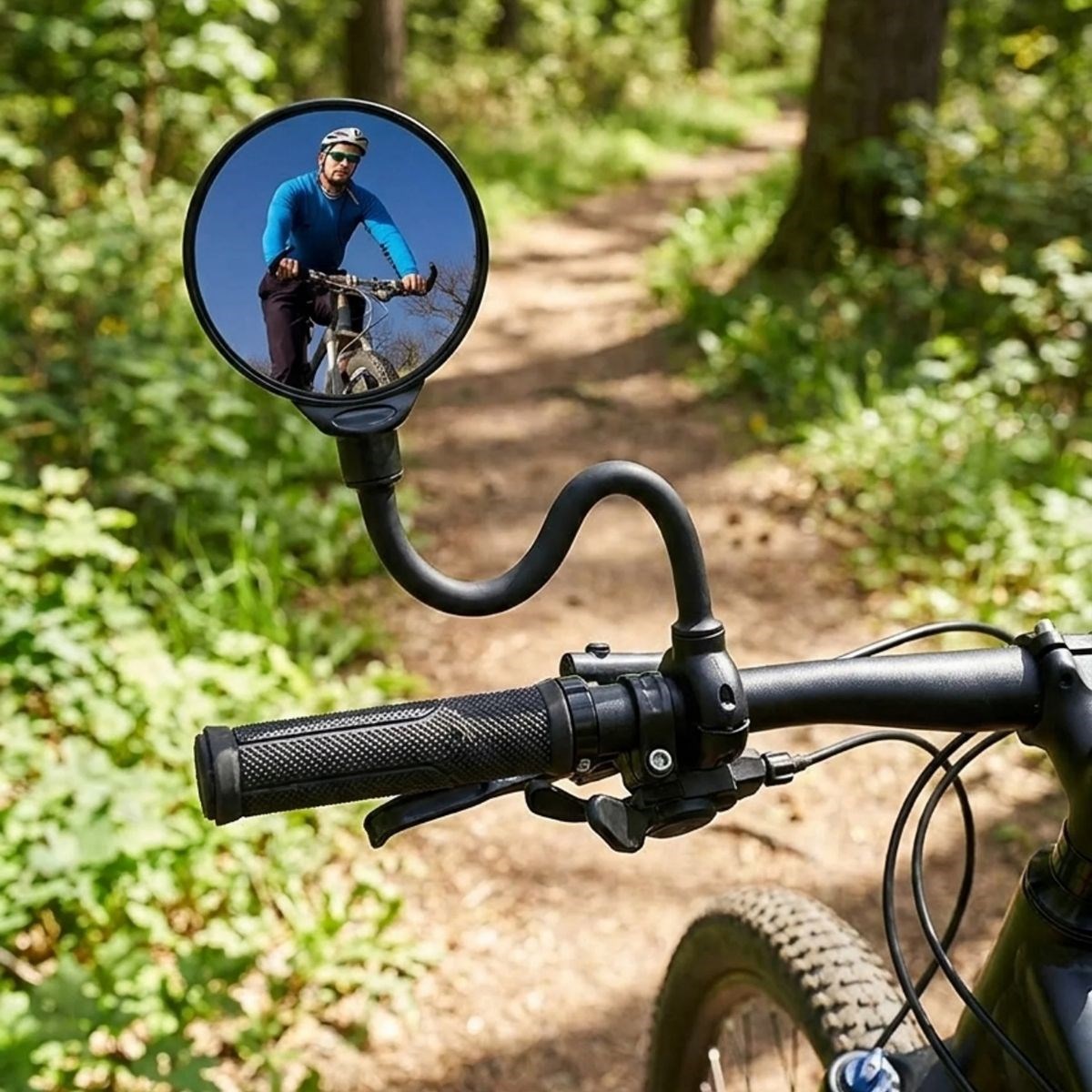 BUFFER® 360° Ayarlanabilir Bisiklet Dikiz Aynası – Geniş Açılı Dışbükey Gidon Aynası, Dönebilen Güvenli Sürüş Aksesuarı