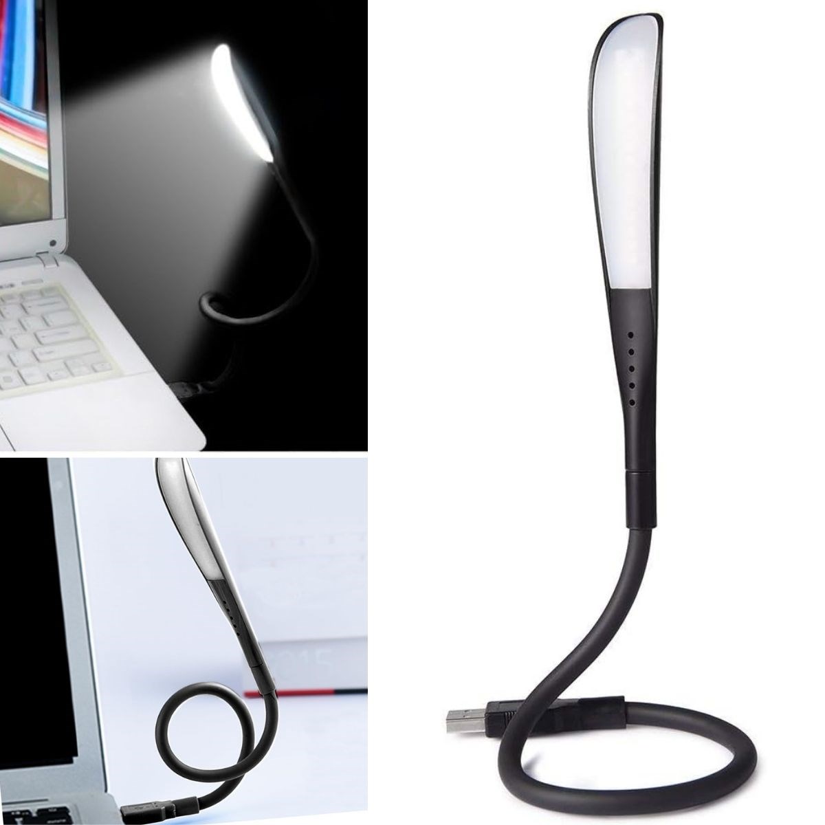 BUFFER® USB Girişli 14 Ledli 3 Kademeli Dokunmatik Masa/Kitap Okuma Lambası Ledi Siyah