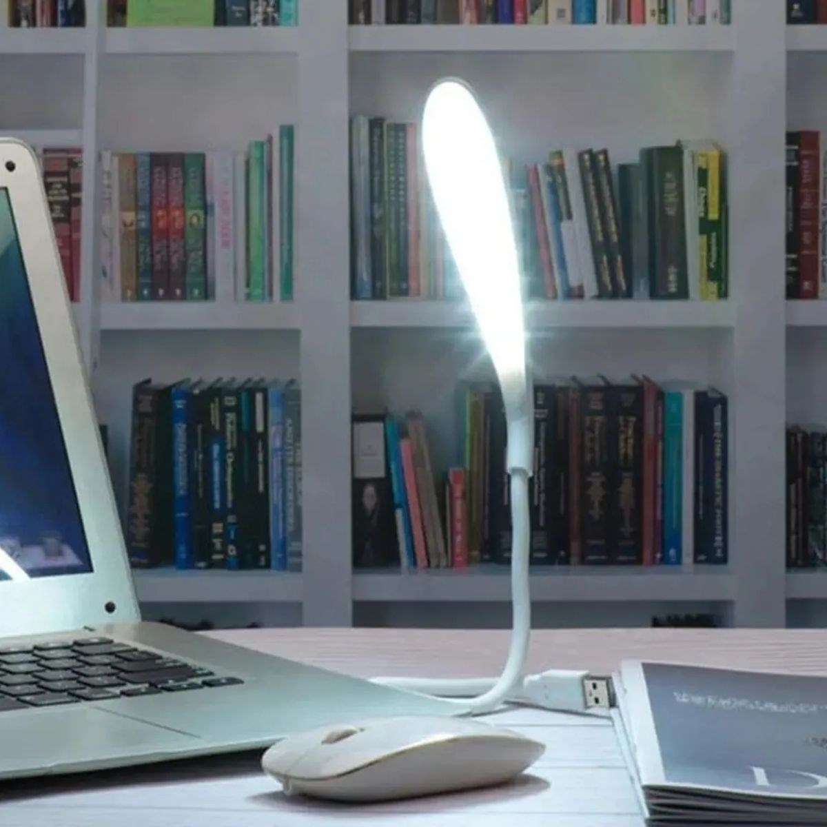 BUFFER® USB Girişli 14 Ledli 3 Kademeli Dokunmatik Masa/Kitap Okuma Lambası Ledi Beyaz