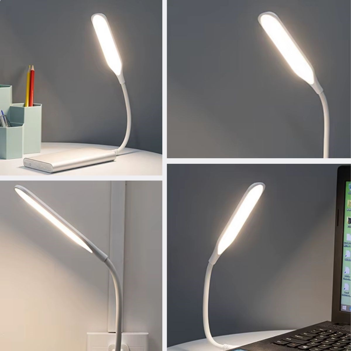 BUFFER® USB Girişli 14 Ledli 3 Kademeli Dokunmatik Masa/Kitap Okuma Lambası Ledi Beyaz