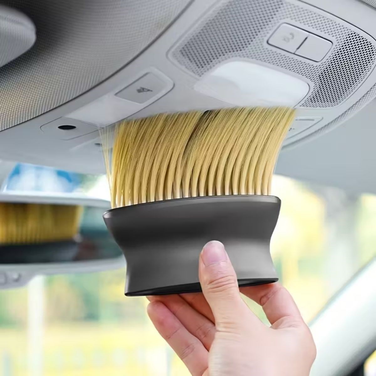 BUFFER® Yumuşak Kıllı ve Ergonomik Saplı Araç İçi Detaylı Toz Temizleme Fırçası