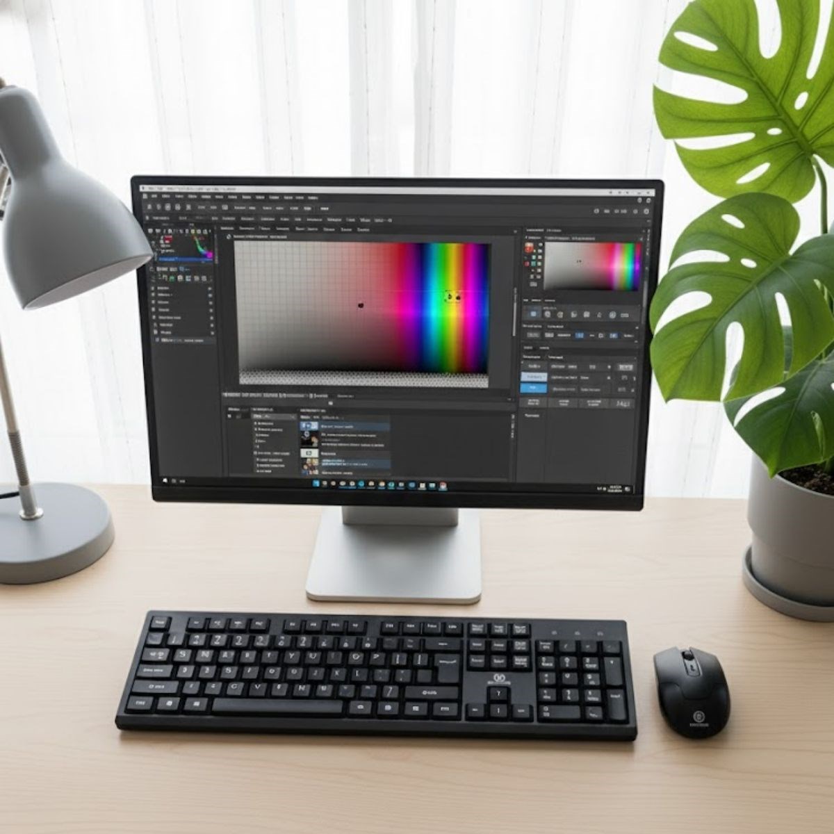 BUFFER® Kablosuz Q Klavye Mouse Seti Rahat Yazım, Sessiz Tuşlar, Ofis ve Ev Kullanımına Uygun Set YK7100