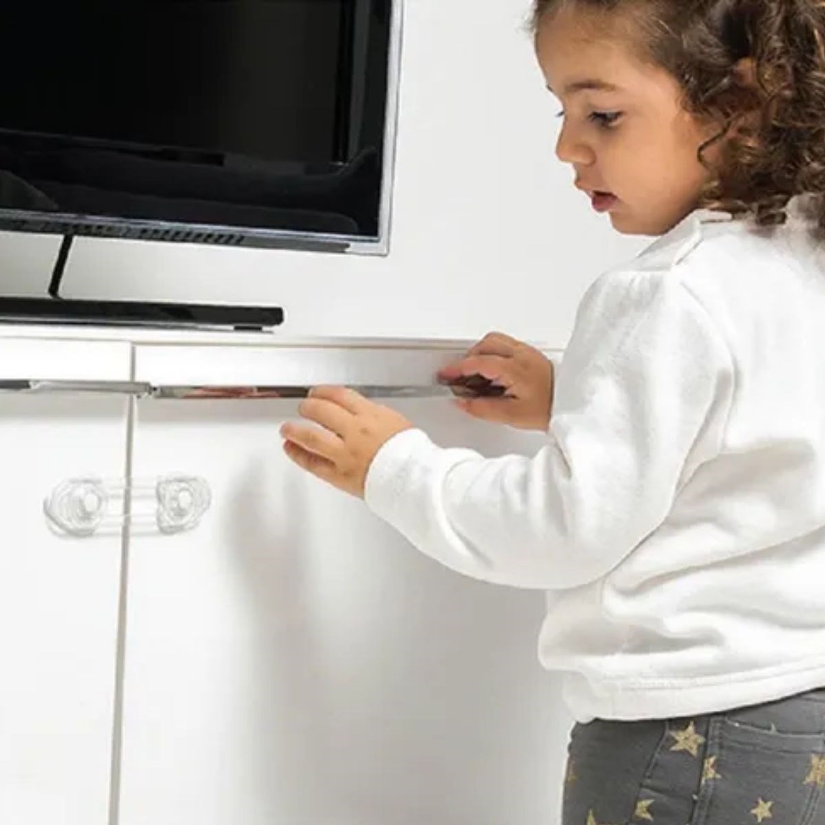 BUFFER® 2’li Mini Çok Amaçlı Kilit- Çocuk Güvenlik Gereçkerli Çekmece,Dolap,Kapak Kilidi