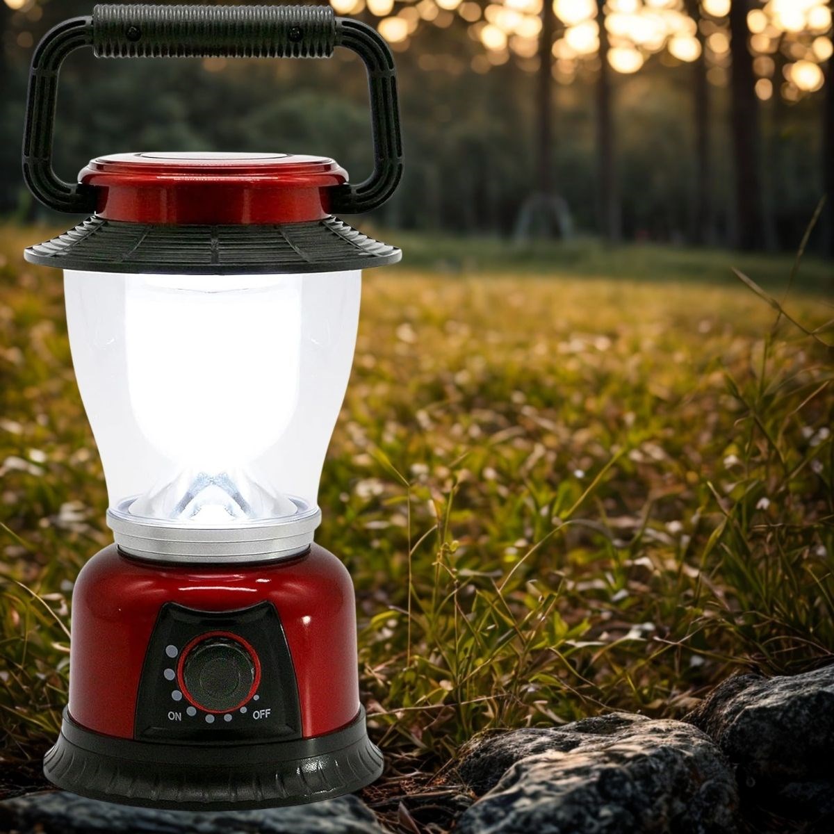 BUFFER®  Ledli Kamp Lambası Pilli Ayarlı LED Işıldak Aydınlatma GSH-6077
