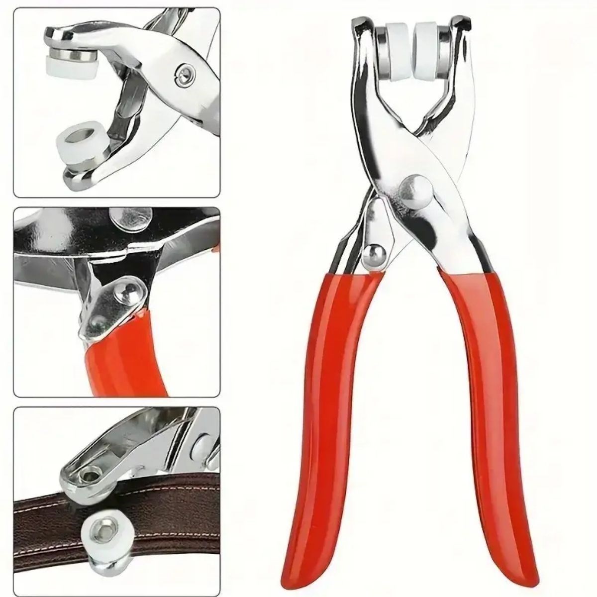 BUFFER® 100 adet Paslanmaz Çelik Çıtçıt ve Pense Seti Metal Çıt Çıt Makinesi