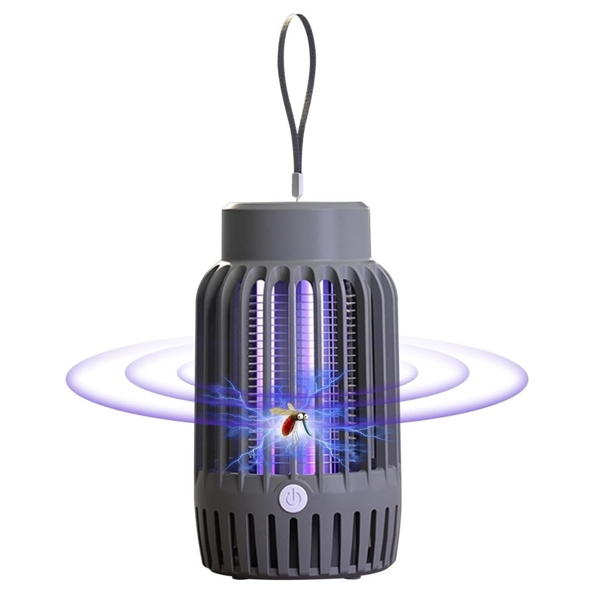 2’si 1 Arada Şarjlı,Mor UV Işıklı Sinek Öldürme Aparatı ve  Kamp Tipi Askılı Gece Lambası