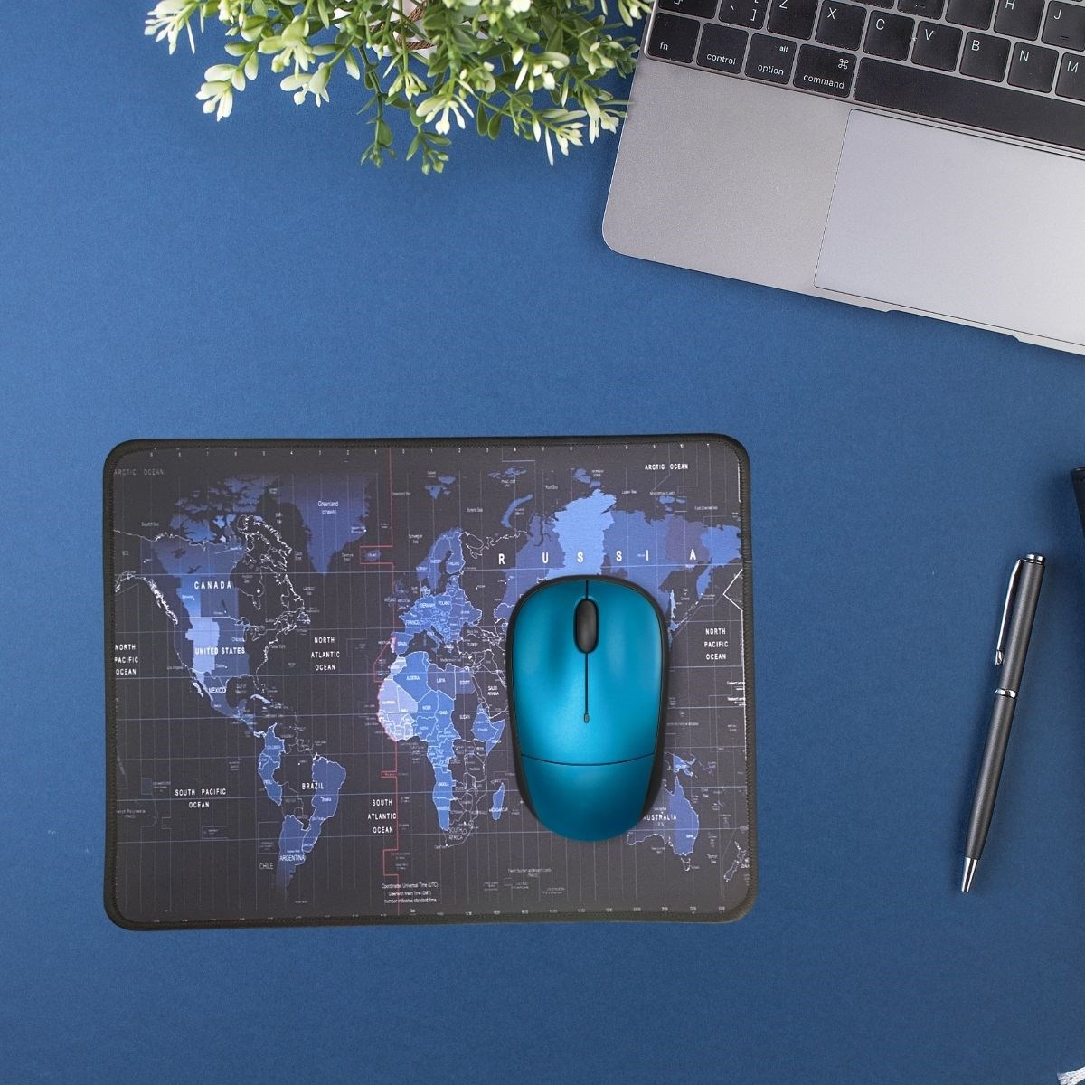 25x32 cm Küçük Boy Mouse Pad Dünya Haritası