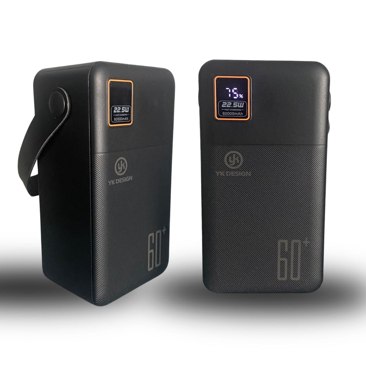 60000 mAh 5 Cep telefonunu Aynı Anda Şarj Edebilen Pil Ekranlı El Fenerli Hızlı Şarjlı Powerbank