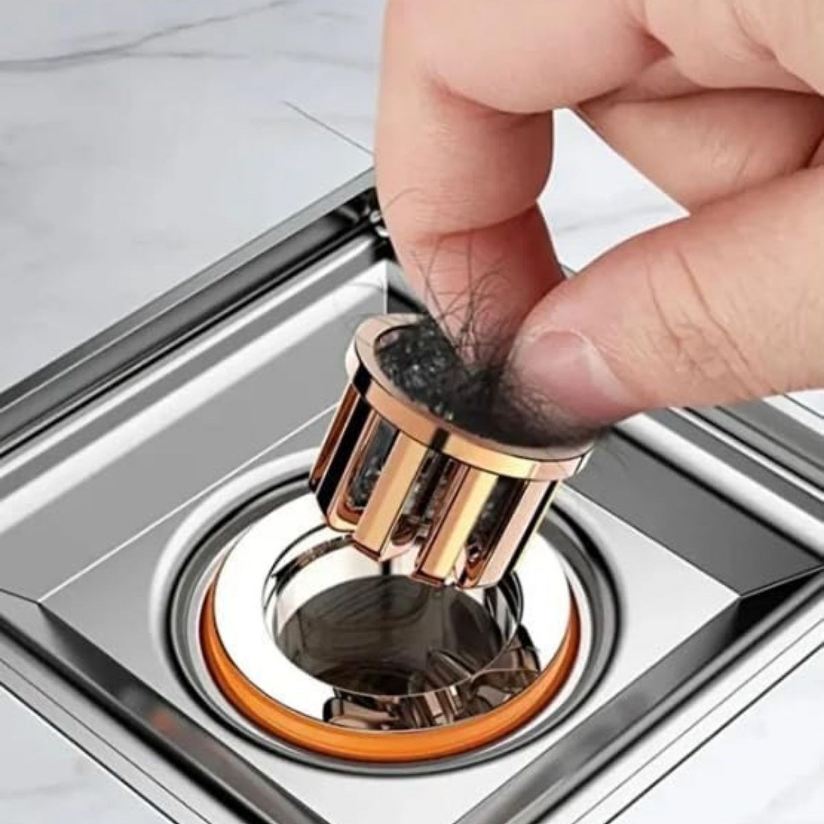 BUFFER® Gider Kokusu ve Böcek Önleyici Gider Kapağı, Duş ve Lavabo İçin Geri Akış Önleyici Plastik Yer Süzgeci Kapağı