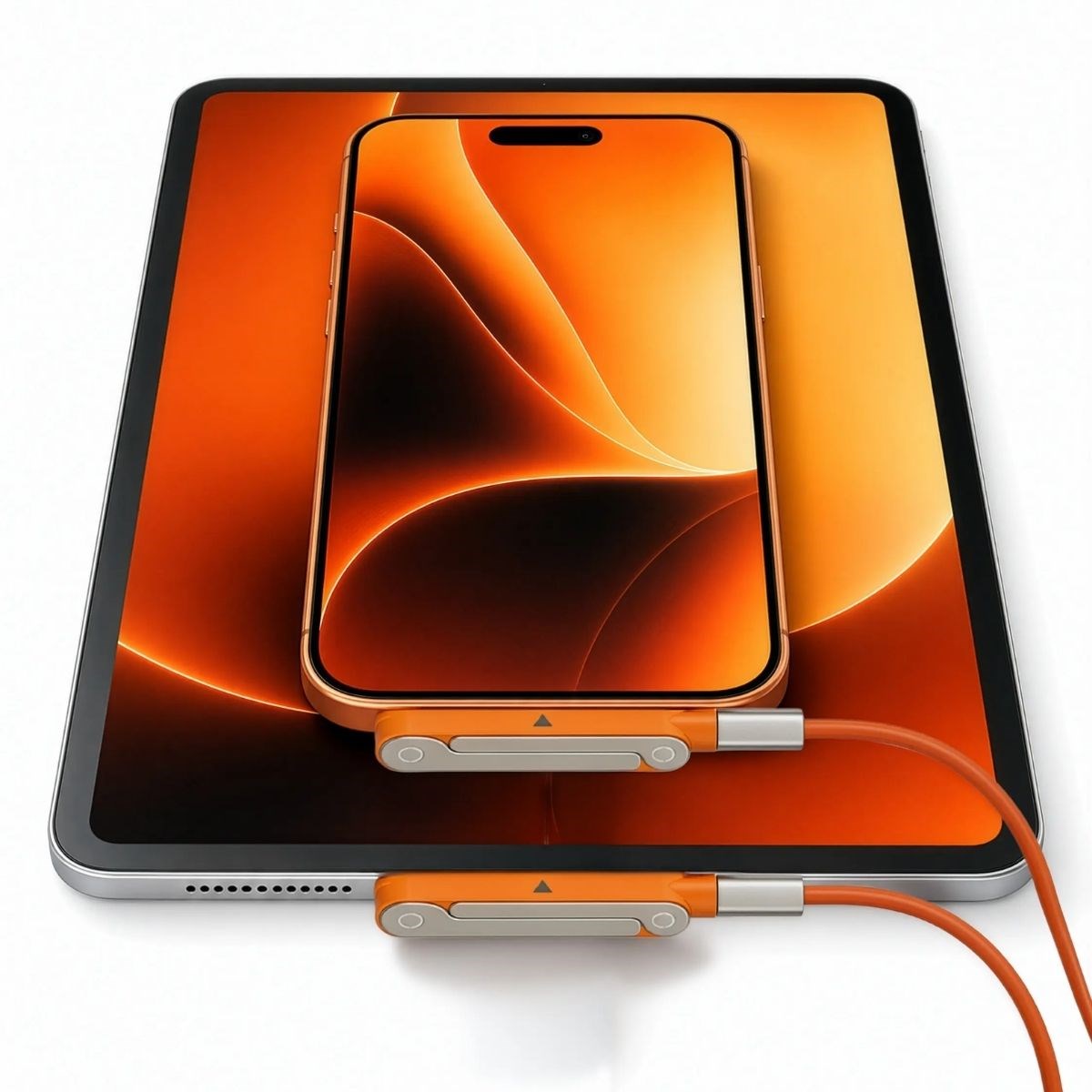 BUFFER® 240W Type-C Şarj Standı, Katlanabilir Cep Telefonu Standı, Type-C Uyumlu Şarj Kablosu Konnektörü ve Masaüstü Telefon Tutucu