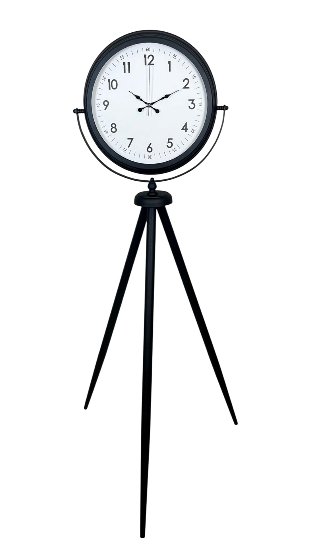 Siyah Tripod Ayaklı Dekoratif Saat