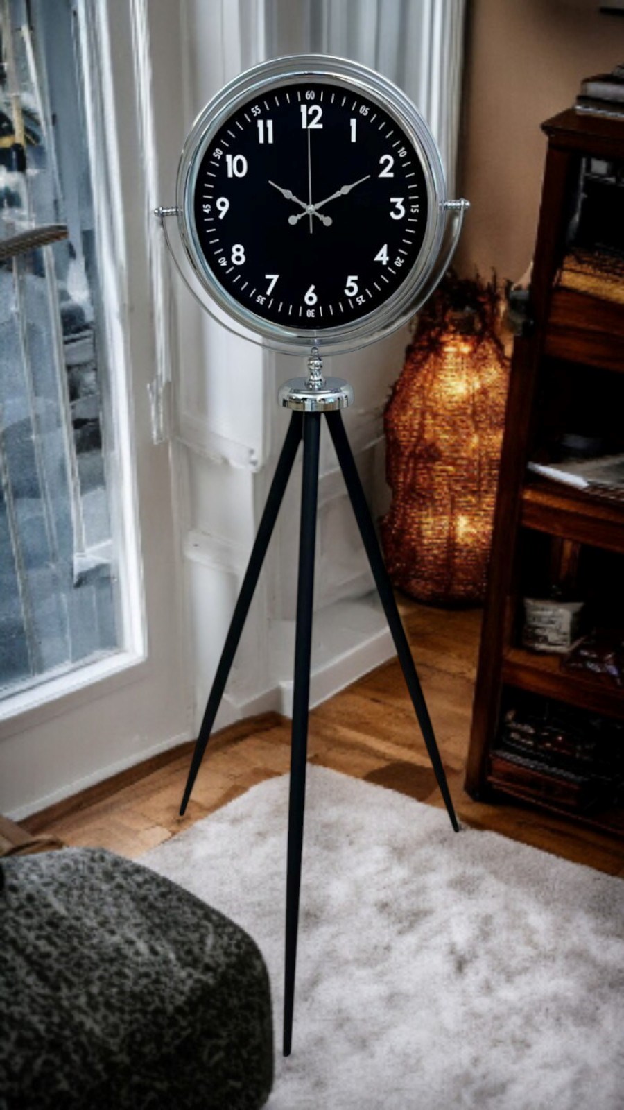 Prestige Krom Tripod Ayaklı Saat