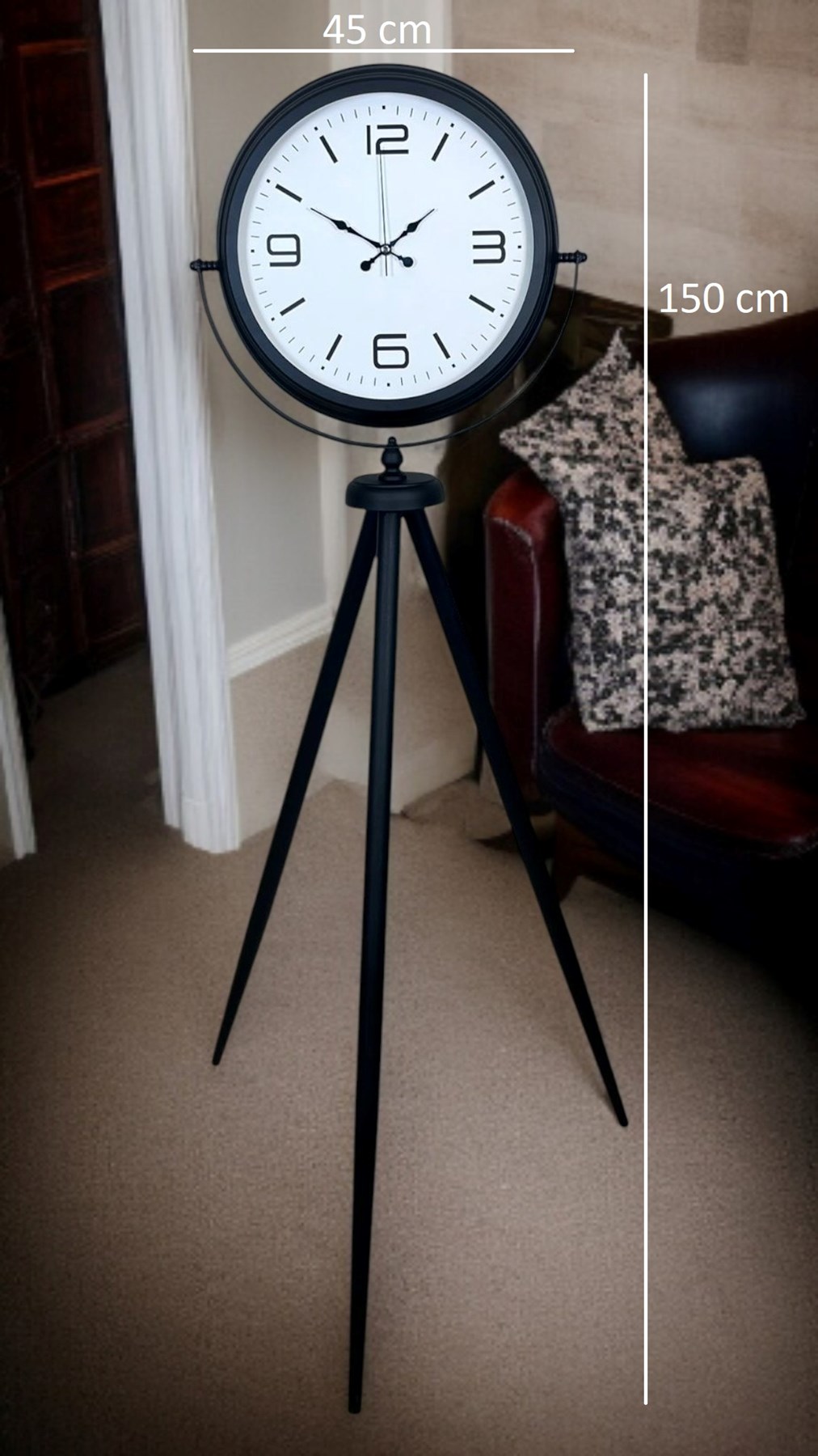 Black Balance Tripod Ayaklı Saat