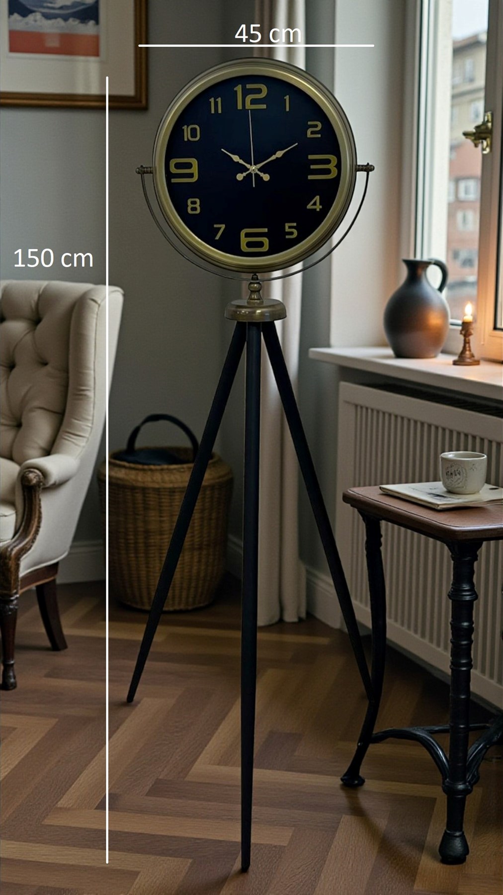 Black Noble Eskitme Tripod Ayaklı Saat