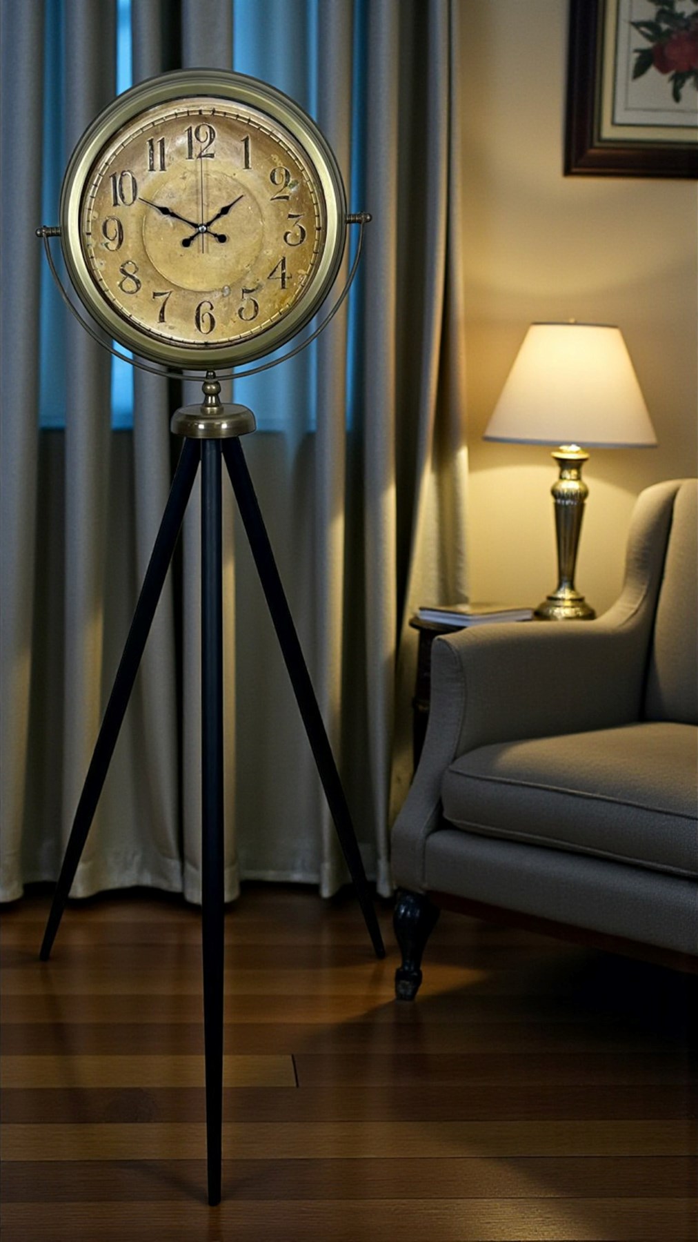 Antique Heritage Eskitme Tripod Ayaklı Saat