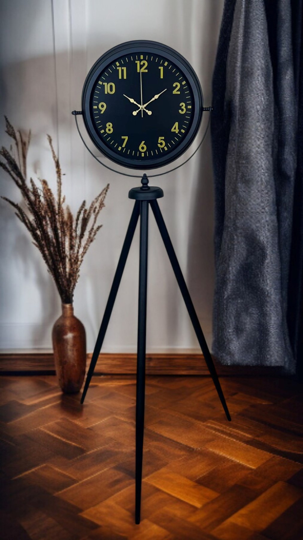 Black Prime Gold Rakamlı Tripod Ayaklı Saat
