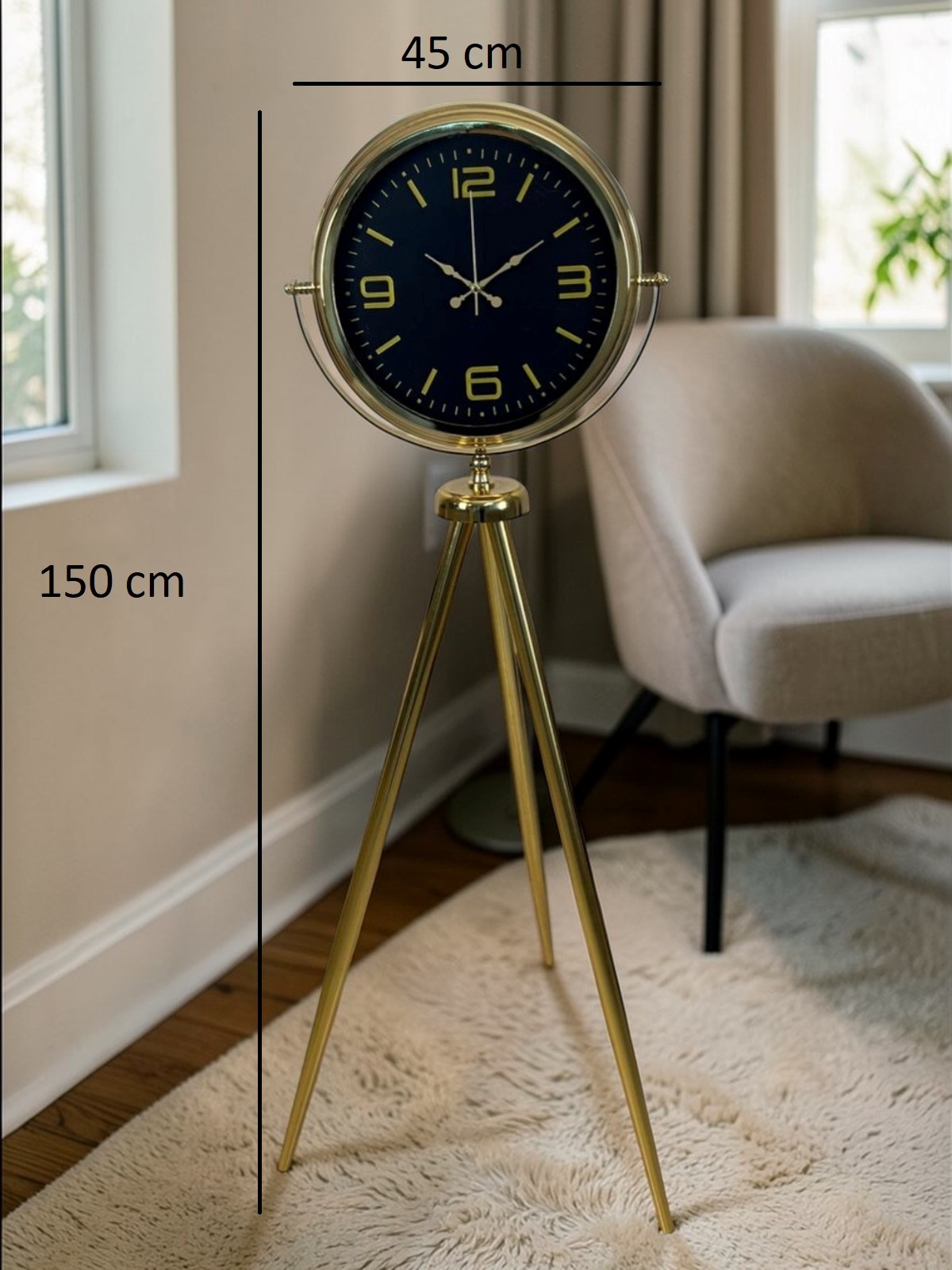 Elegance Tripod Gold Ayaklı Saat
