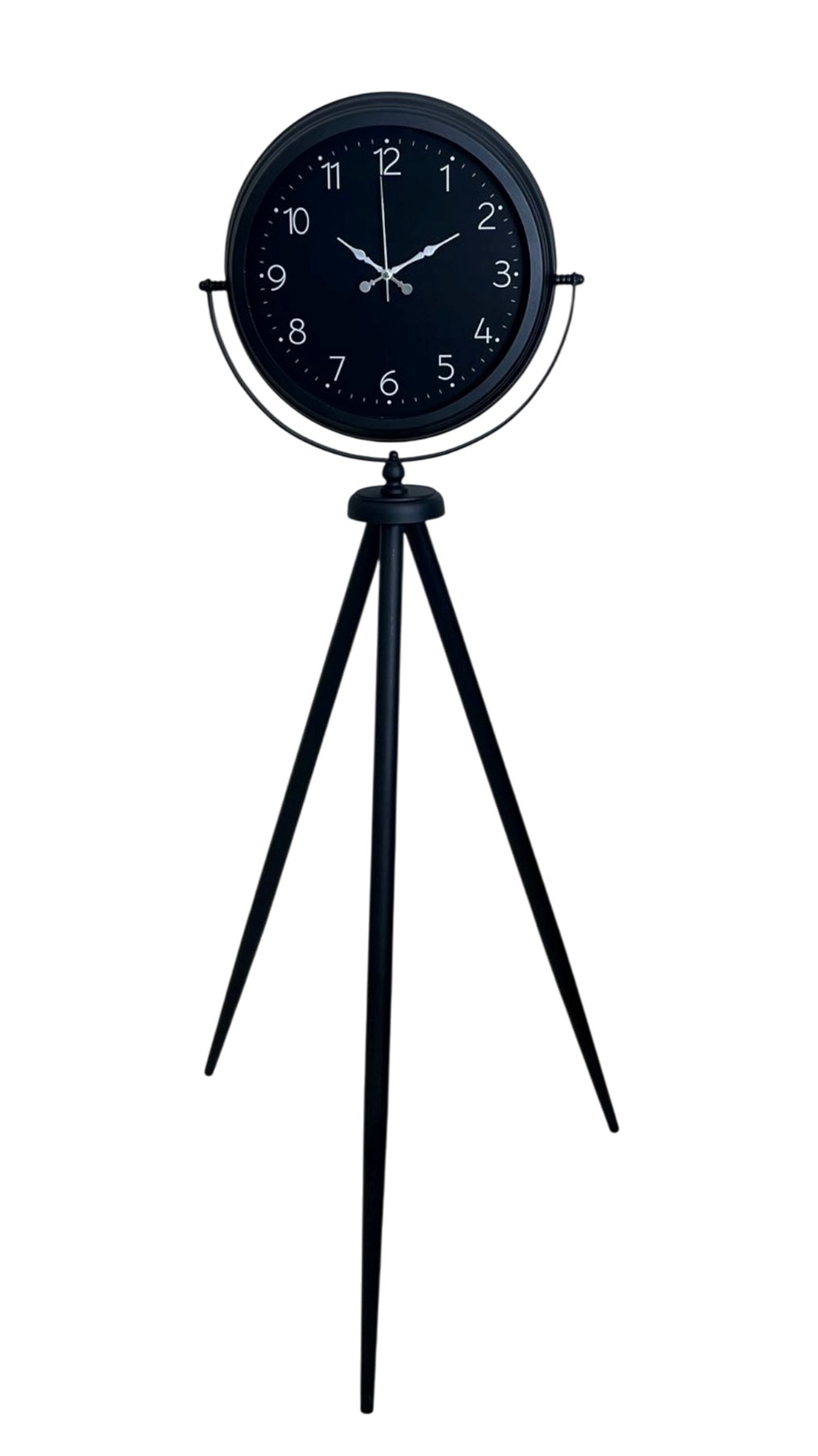 Sade Siyah Tripod Ayaklı Saat