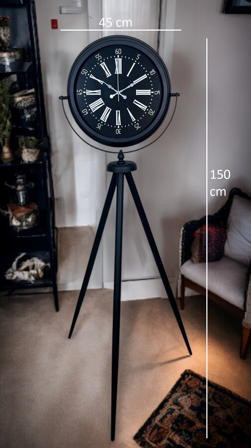 Black Aura Tripod Ayaklı Saat