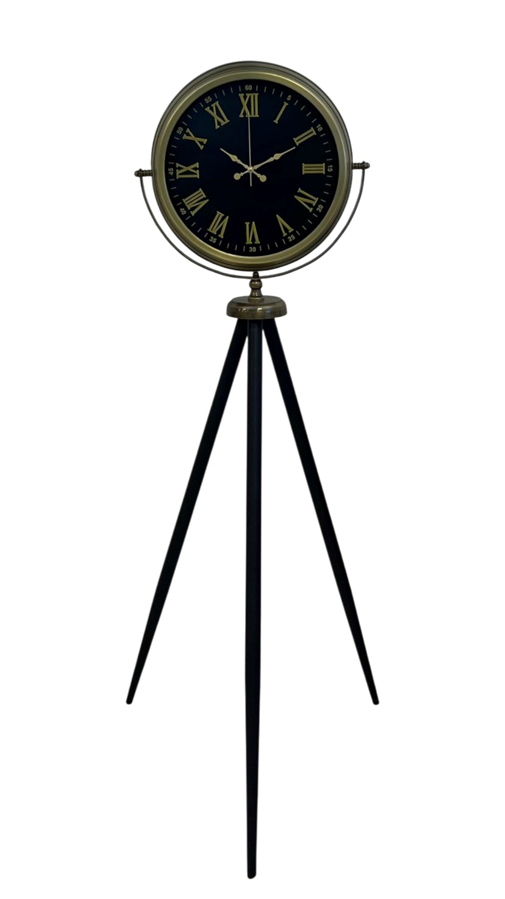 Vintage Roma Rakamlı Modern Tripod Ayaklı Saat