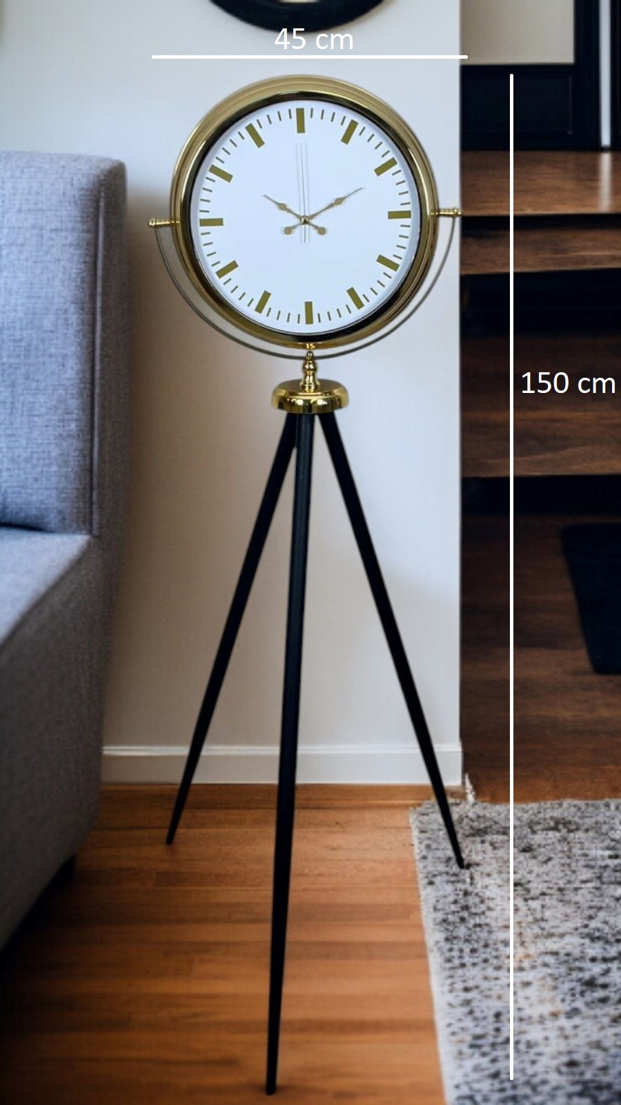 Gold Balance Tripod Ayaklı Saat