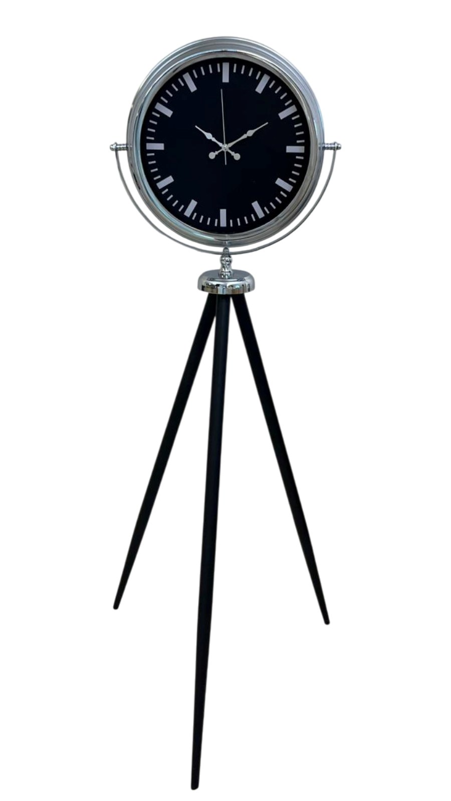 Krom Prime Modern Tripod Ayaklı Saat