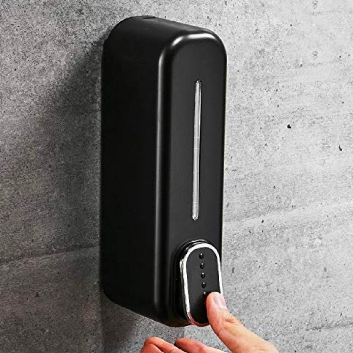 Siyah Duvara Monte Sıvı Sabunluk Dispenser 300 ml