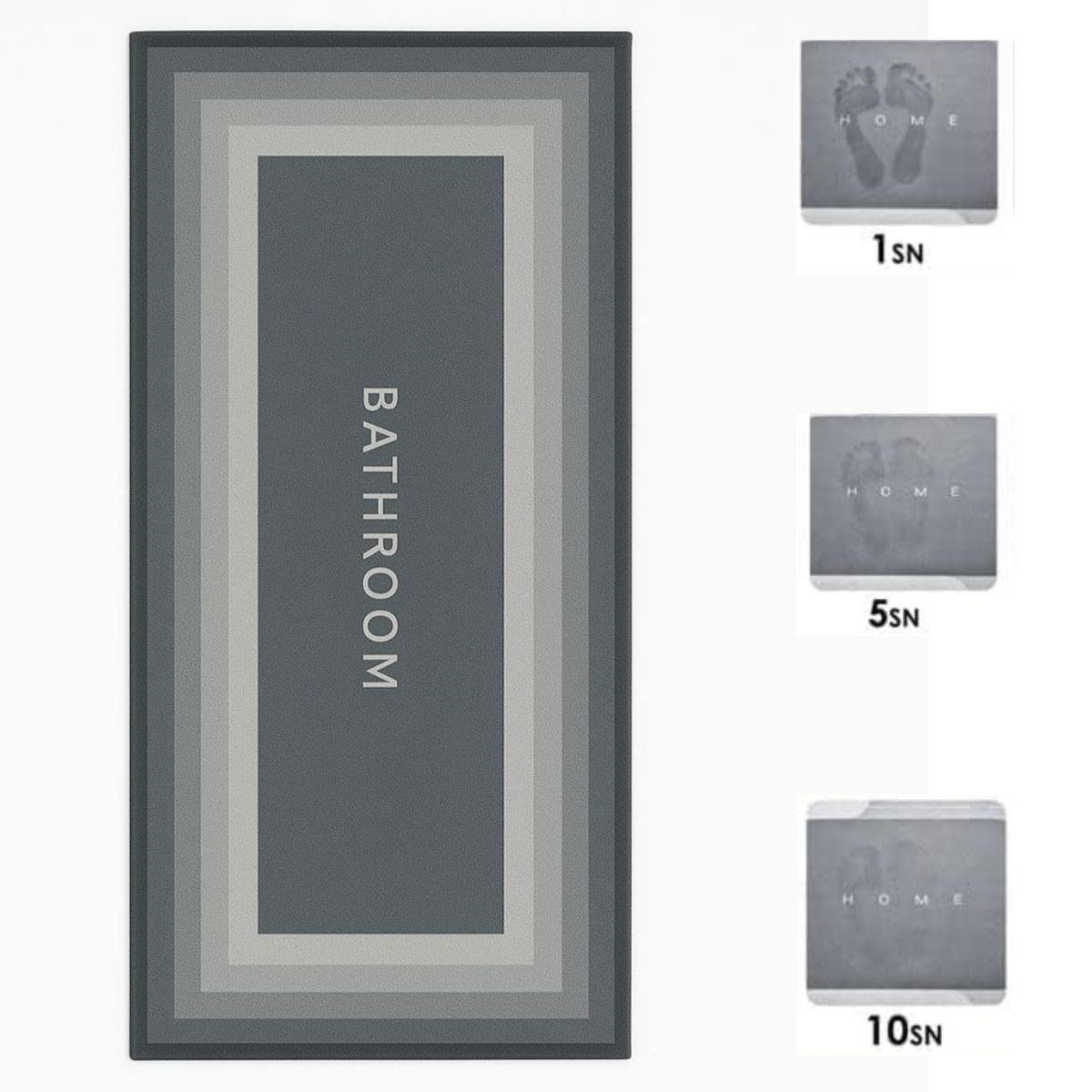 BUFFER® Sihirli Süper Su Emici Kaymaz Tabanlı Uzun Paspas 40*120 cm