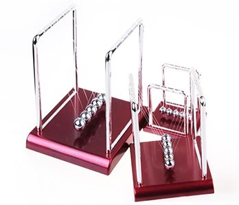 BUFFER® Newtons Balans Newton Beşiği Topları Bilye Büyük Boy Süs Eşyası