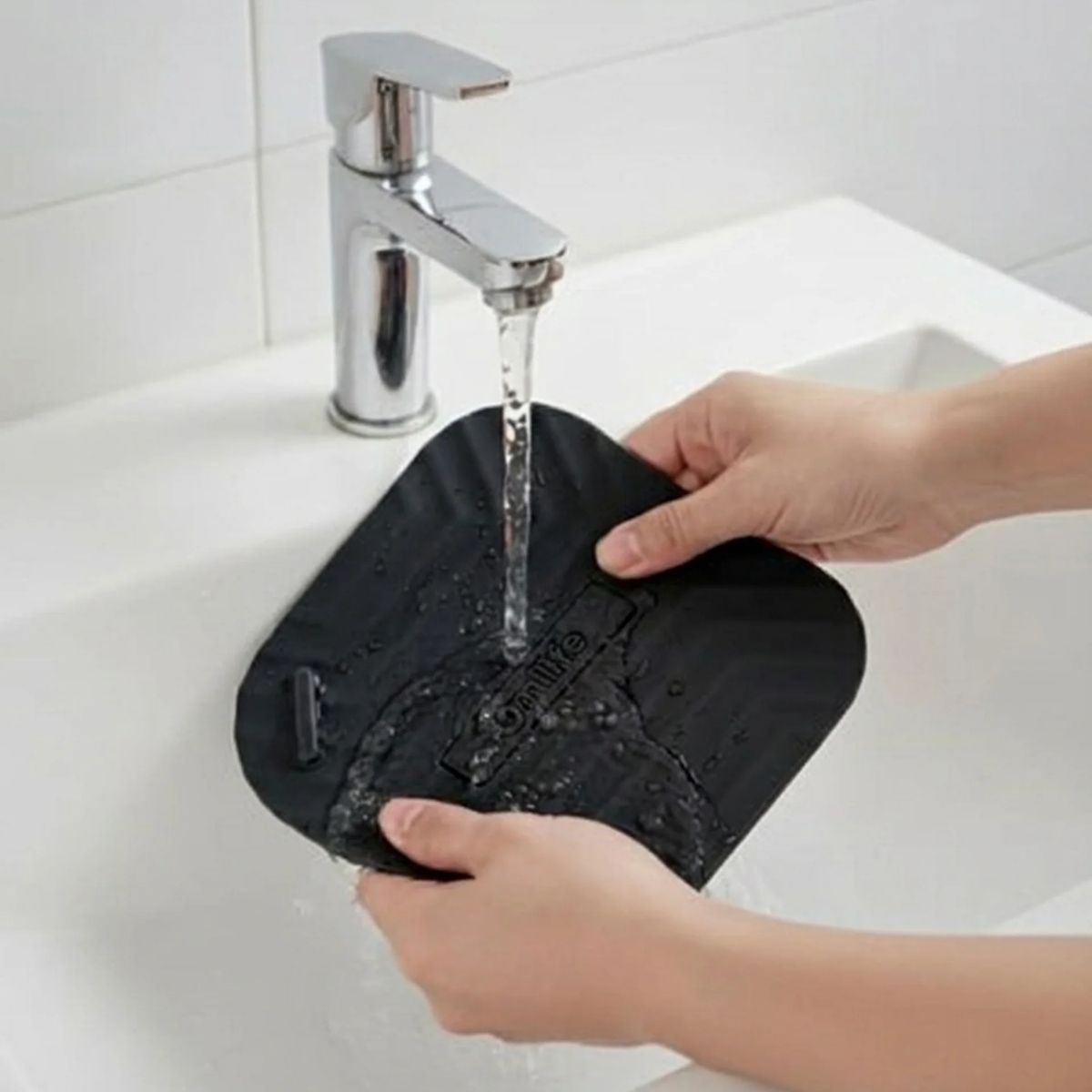 BUFFER® Siyah Kare Evye Gider Koku Önleyici Silikon Mat – Lavabo Süzgeç ve Haşere Engelleyici