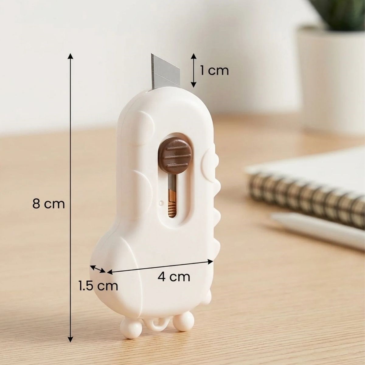 BUFFER® Dinozor Tasarımlı 2’li Mini Makas ve Falçata Seti – Pratik Kargo Paket Açıcı Aparat