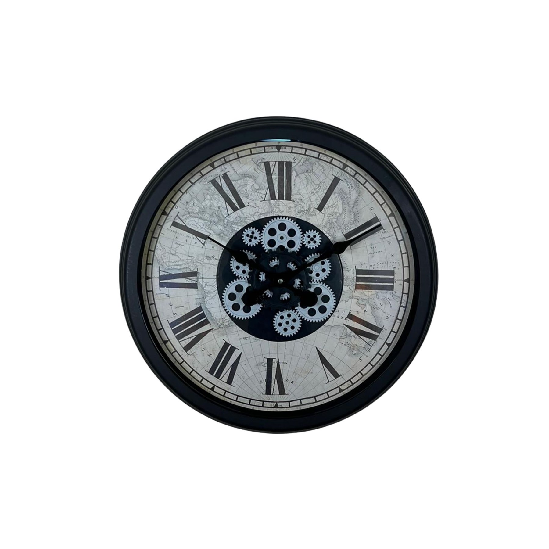 Black Atlas Series 60 Cm Çarklı Duvar Saati
